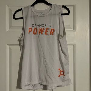Orangetheory tank with open back